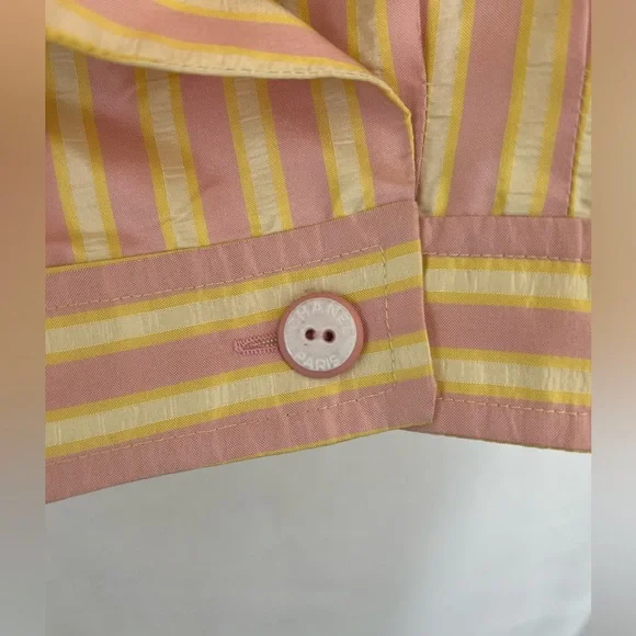 CHANEL Pink and Yellow Striped Jacket - Picture 8 of 13
